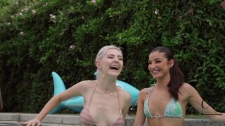 Poolside Play Emily Willis and Eva Elfie’s Latest Adventures