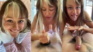Sabrina Nichole’s Intense BJ and Cum Swallow Scene